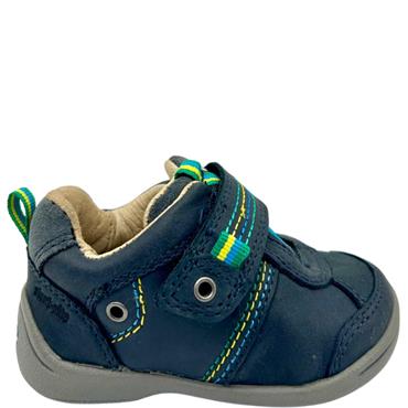 STARTRITE SOFT VEL STRAP SHOE - NAVY
